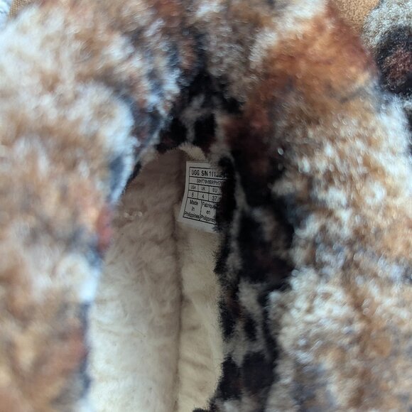 ugg leopard print ugg boots Sz 6 - Picture 5 of 7